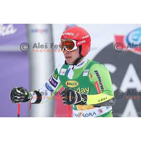Zan Kranjec (SLO) races at AUDI FIS World Cup Giant Slalom for 57. Vitranc Cup in Kranjska gora, Slovenia on March 3, 2018