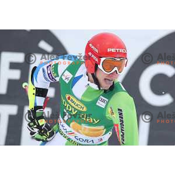 Zan Kranjec (SLO) races at AUDI FIS World Cup Giant Slalom for 57. Vitranc Cup in Kranjska gora, Slovenia on March 3, 2018