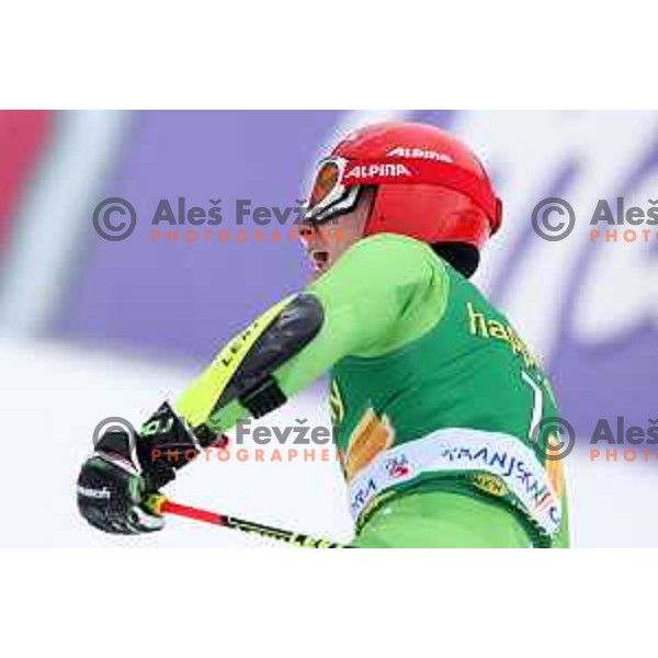 Zan Kranjec (SLO) races at AUDI FIS World Cup Giant Slalom for 57. Vitranc Cup in Kranjska gora, Slovenia on March 3, 2018