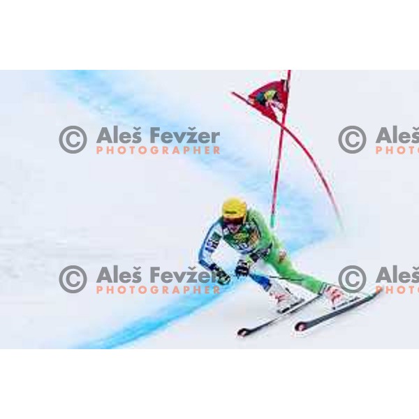 Stefan Hadalin (SLO) races at AUDI FIS World Cup Giant Slalom for 57. Vitranc Cup in Kranjska gora, Slovenia on March 3, 2018
