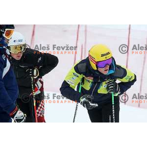 Stefan Hadalin (SLO) at Course inspection before AUDI FIS World Cup Giant Slalom for 57. Vitranc Cup in Kranjska gora, Slovenia on March 3, 2018