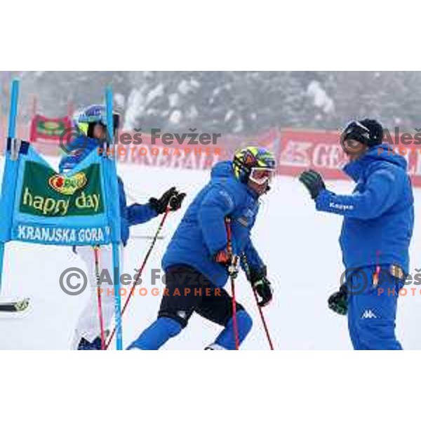 Course inspection before AUDI FIS World Cup Giant Slalom for 57. Vitranc Cup in Kranjska gora, Slovenia on March 3, 2018
