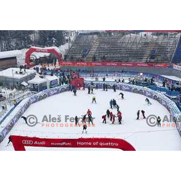 Course inspection before AUDI FIS World Cup Giant Slalom for 57. Vitranc Cup in Kranjska gora, Slovenia on March 3, 2018