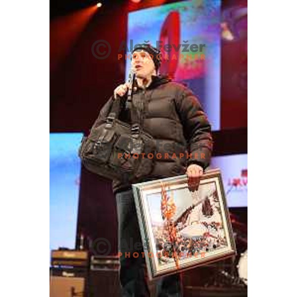 Andrej Sporn (SLO) announced his farewell at Q-max party and public draw of starting numbers of AUDI FIS World Cup Slalom for 57. Vitranc Cup in Kranjska gora, Slovenia on March 3, 2018