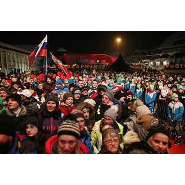 Q-max party and public draw of starting numbers of AUDI FIS World Cup Slalom for 57. Vitranc Cup in Kranjska gora, Slovenia on March 3, 2018