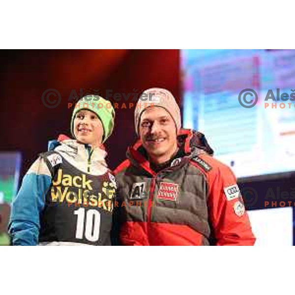Q-max party and public draw of starting numbers of AUDI FIS World Cup Slalom for 57. Vitranc Cup in Kranjska gora, Slovenia on March 3, 2018