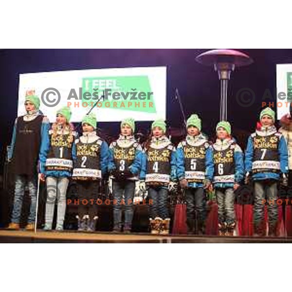 Q-max party and public draw of starting numbers of AUDI FIS World Cup Slalom for 57. Vitranc Cup in Kranjska gora, Slovenia on March 3, 2018