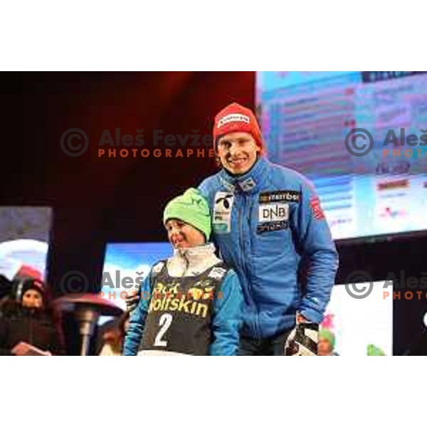 Q-max party and public draw of starting numbers of AUDI FIS World Cup Slalom for 57. Vitranc Cup in Kranjska gora, Slovenia on March 3, 2018