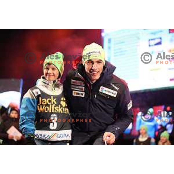 Q-max party and public draw of starting numbers of AUDI FIS World Cup Slalom for 57. Vitranc Cup in Kranjska gora, Slovenia on March 3, 2018