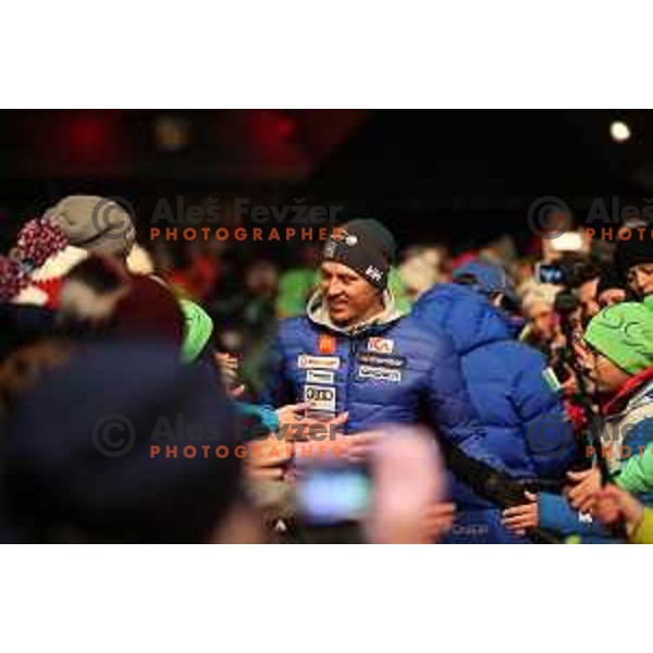 Q-max party and public draw of starting numbers of AUDI FIS World Cup Slalom for 57. Vitranc Cup in Kranjska gora, Slovenia on March 3, 2018