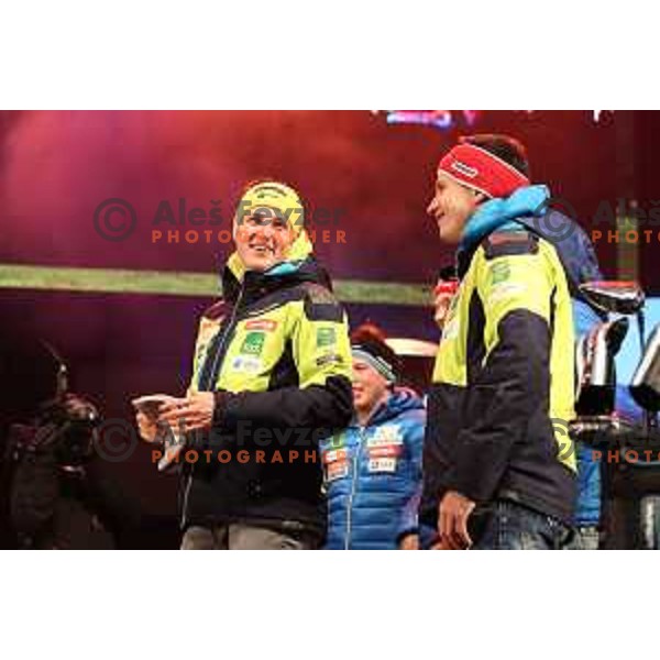 Q-max party and public draw of starting numbers of AUDI FIS World Cup Slalom for 57. Vitranc Cup in Kranjska gora, Slovenia on March 3, 2018
