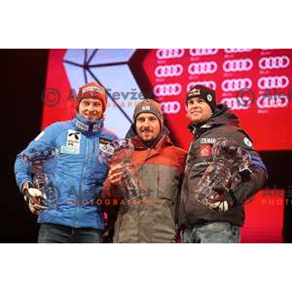 Q-max party and public draw of starting numbers of AUDI FIS World Cup Slalom for 57. Vitranc Cup in Kranjska gora, Slovenia on March 3, 2018