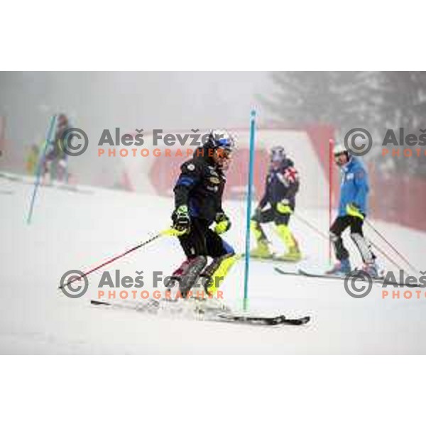 Course inspection before AUDI FIS World Cup Slalom for 57. Vitranc Cup in Kranjska gora, Slovenia on March 4, 2018