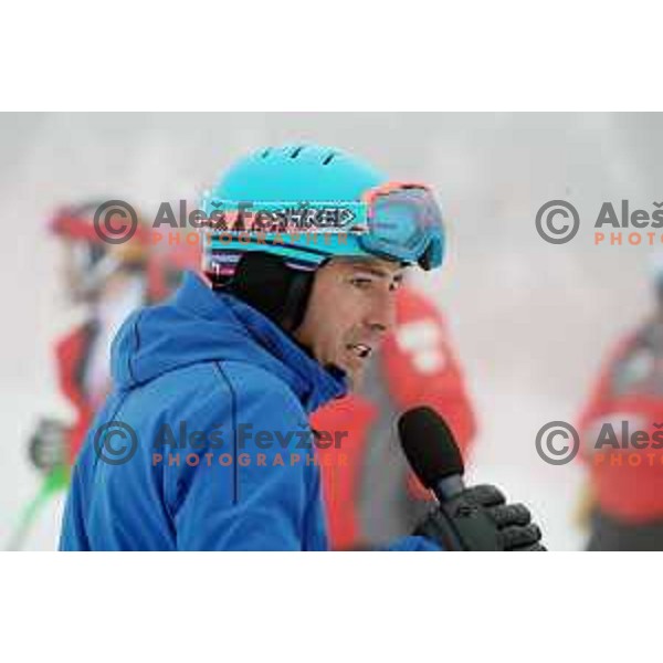 Course inspection before AUDI FIS World Cup Slalom for 57. Vitranc Cup in Kranjska gora, Slovenia on March 4, 2018