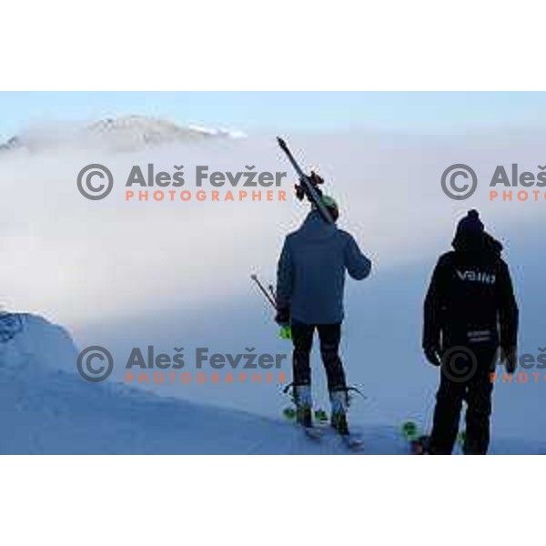 Course inspection before AUDI FIS World Cup Slalom for 57. Vitranc Cup in Kranjska gora, Slovenia on March 4, 2018