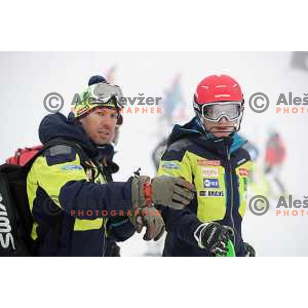 Course inspection before AUDI FIS World Cup Slalom for 57. Vitranc Cup in Kranjska gora, Slovenia on March 4, 2018