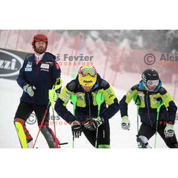Course inspection before AUDI FIS World Cup Slalom for 57. Vitranc Cup in Kranjska gora, Slovenia on March 4, 2018