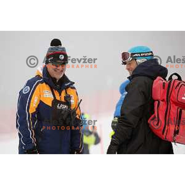 Course inspection before AUDI FIS World Cup Slalom for 57. Vitranc Cup in Kranjska gora, Slovenia on March 4, 2018
