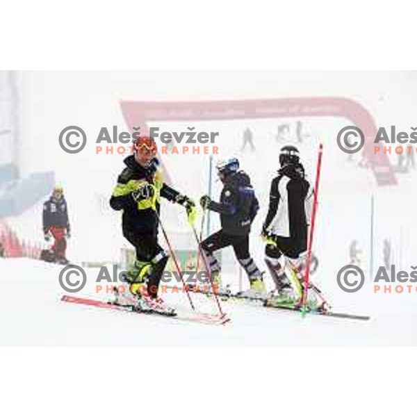 Course inspection before AUDI FIS World Cup Slalom for 57. Vitranc Cup in Kranjska gora, Slovenia on March 4, 2018