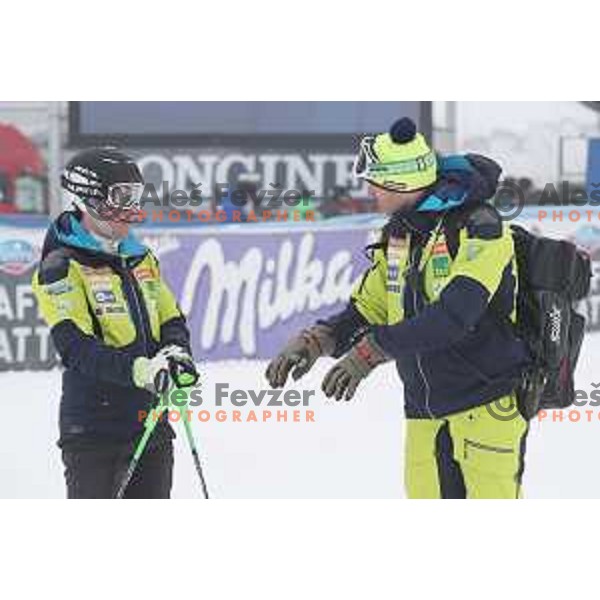 Course inspection before AUDI FIS World Cup Slalom for 57. Vitranc Cup in Kranjska gora, Slovenia on March 4, 2018