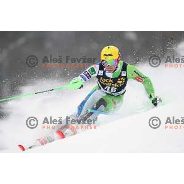 Stefan Hadalin (SLO) competes at AUDI FIS World Cup Slalom for 57. Vitranc Cup in Kranjska gora, Slovenia on March 4, 2018