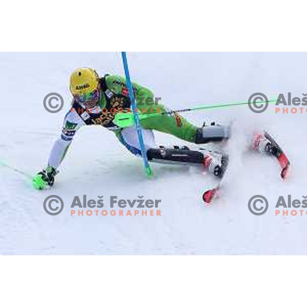 Stefan Hadalin (SLO) competes at AUDI FIS World Cup Slalom for 57. Vitranc Cup in Kranjska gora, Slovenia on March 4, 2018