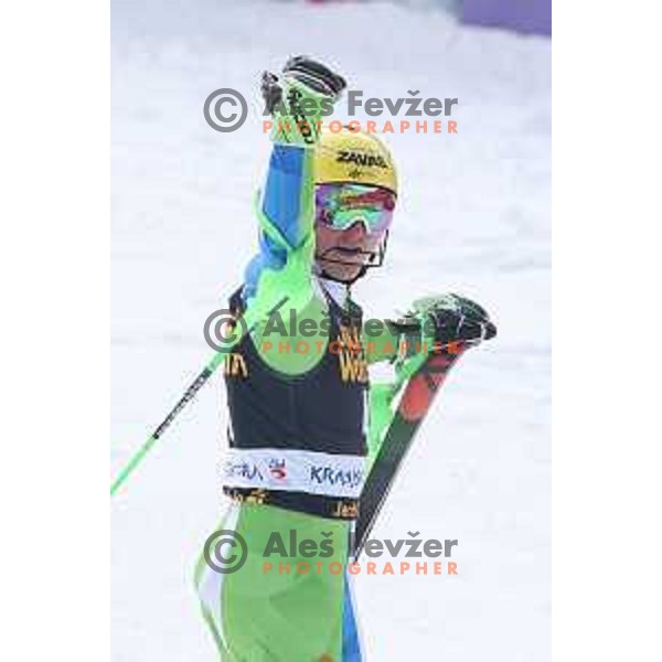 Stefan Hadalin (SLO) competes at AUDI FIS World Cup Slalom for 57. Vitranc Cup in Kranjska gora, Slovenia on March 4, 2018