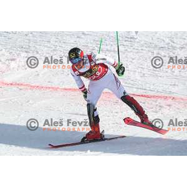 Marcel Hirscher (AUT), winner of AUDI FIS World Cup Slalom for 57. Vitranc Cup in Kranjska gora, Slovenia on March 4, 2018 and Overall SKI World Cup winner of season 2017/2018