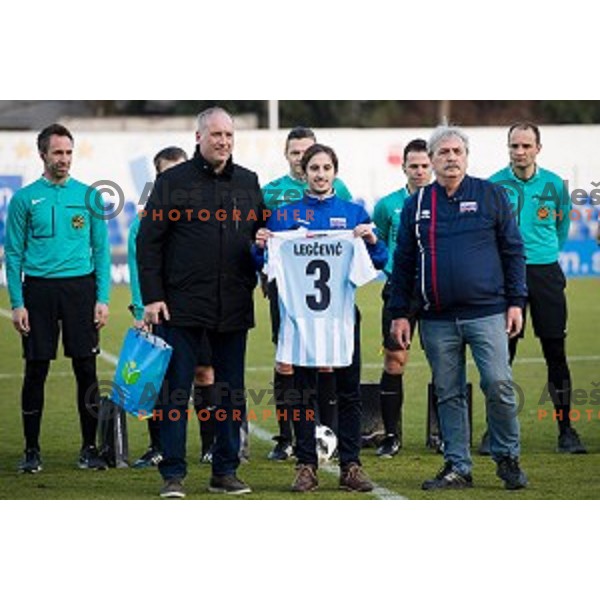 Sandi Arcon during Prva liga Telekom Slovenije football match between Gorica and Olimpija, Nova Gorica, Slovenia on March 04, 2018