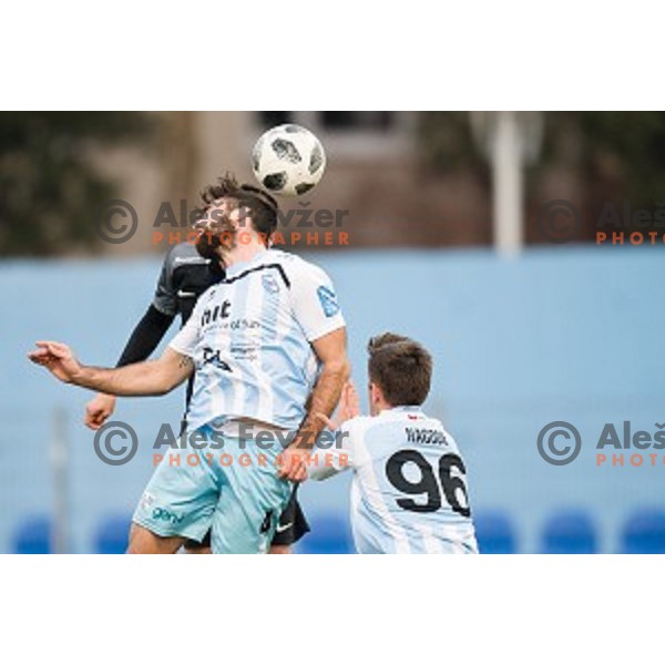 Matija Skarabot in action during Prva liga Telekom Slovenije football match between Gorica and Olimpija, Nova Gorica, Slovenia on March 04, 2018