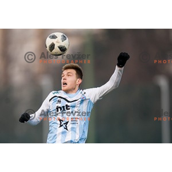 in action during Prva liga Telekom Slovenije football match between Gorica and Olimpija, Nova Gorica, Slovenia on March 04, 2018