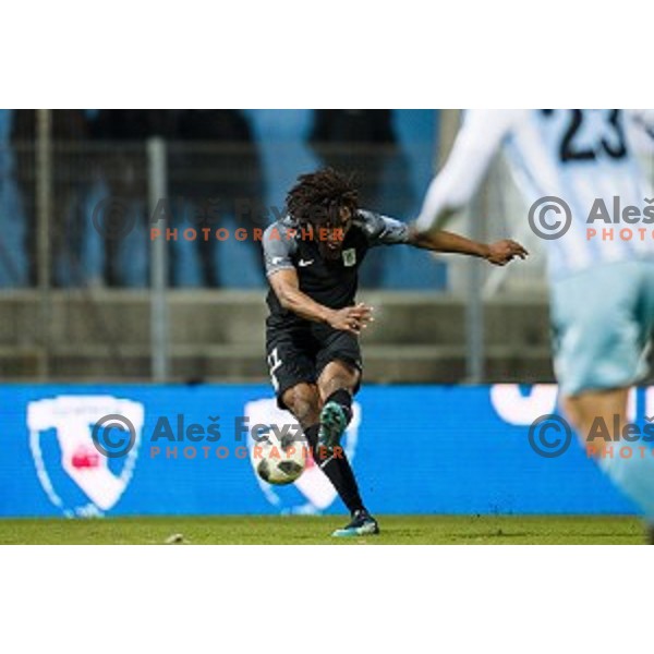 Nathan Oduwa in action during Prva liga Telekom Slovenije football match between Gorica and Olimpija, Nova Gorica, Slovenia on March 04, 2018