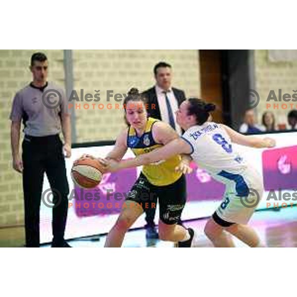 action during the Final of Slovenian Women\'s Basketball Cup between Triglav and Cinkarna Celje in Kranj on March 11, 2018