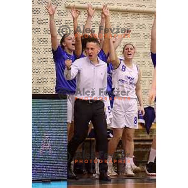 action during the Final of Slovenian Women\'s Basketball Cup between Triglav and Cinkarna Celje in Kranj on March 11, 2018