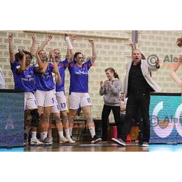 action during the Final of Slovenian Women\'s Basketball Cup between Triglav and Cinkarna Celje in Kranj on March 11, 2018