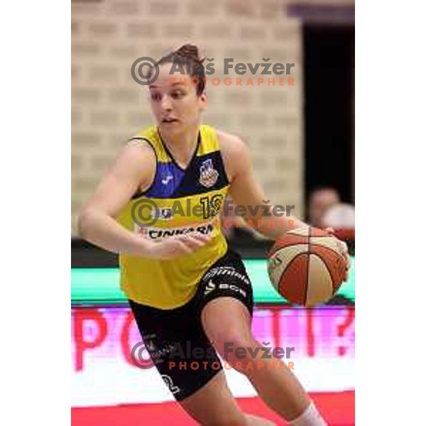 action during the Final of Slovenian Women\'s Basketball Cup between Triglav and Cinkarna Celje in Kranj on March 11, 2018