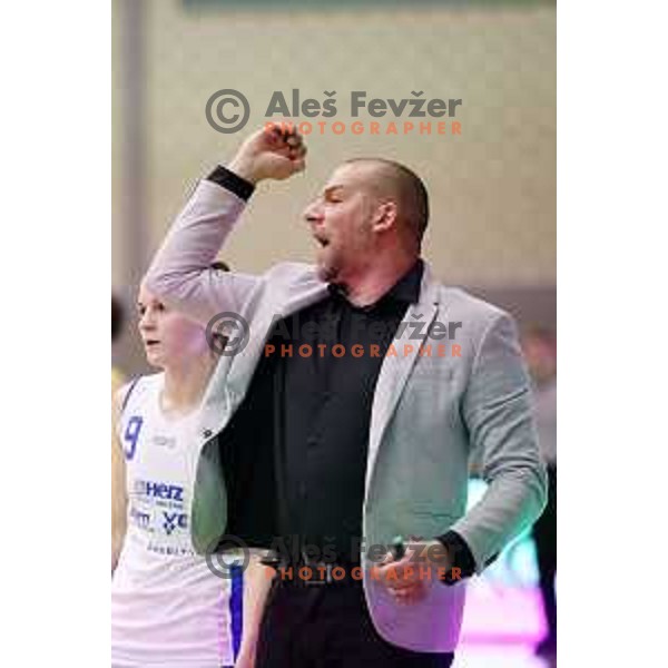 action during the Final of Slovenian Women\'s Basketball Cup between Triglav and Cinkarna Celje in Kranj on March 11, 2018