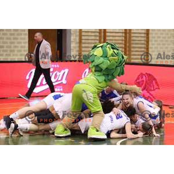 action during the Final of Slovenian Women\'s Basketball Cup between Triglav and Cinkarna Celje in Kranj on March 11, 2018