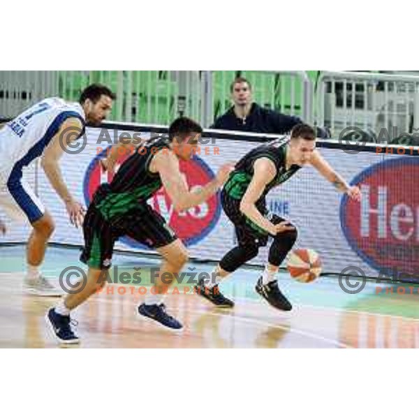 of Petrol Olimpija in action during ABA league basketball match between Petrol Olimpija and Zadar in Stozice Hall, Ljubljana on March 11, 2018