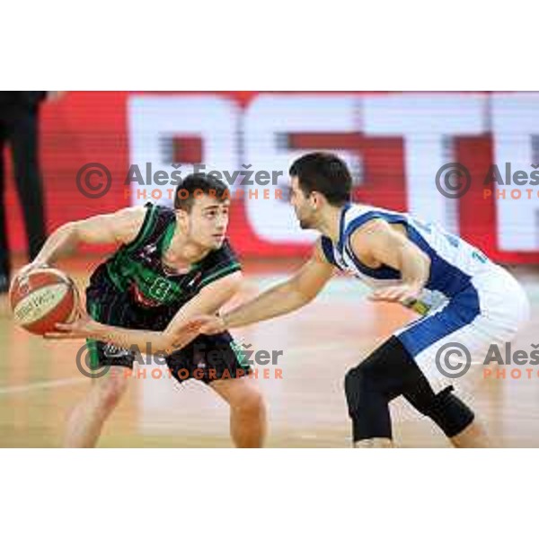 of Petrol Olimpija in action during ABA league basketball match between Petrol Olimpija and Zadar in Stozice Hall, Ljubljana on March 11, 2018