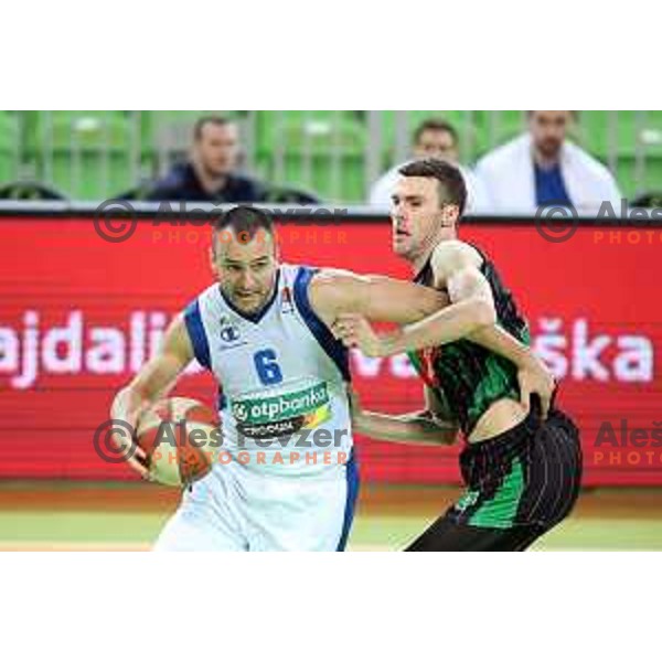 of Petrol Olimpija in action during ABA league basketball match between Petrol Olimpija and Zadar in Stozice Hall, Ljubljana on March 11, 2018