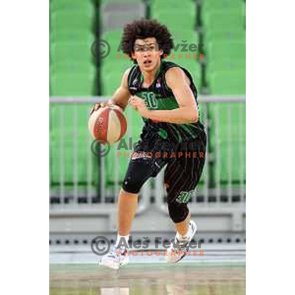 of Petrol Olimpija in action during ABA league basketball match between Petrol Olimpija and Zadar in Stozice Hall, Ljubljana on March 11, 2018
