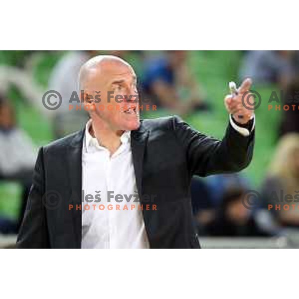 of Petrol Olimpija in action during ABA league basketball match between Petrol Olimpija and Zadar in Stozice Hall, Ljubljana on March 11, 2018