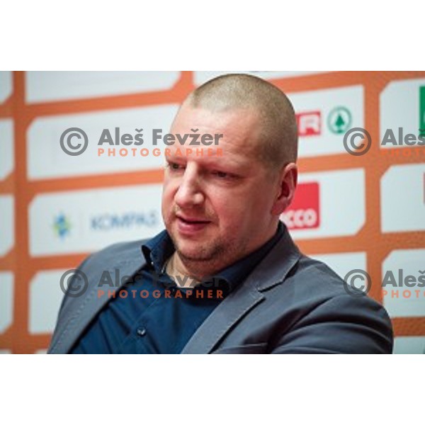 Matej Erjavec during the general assembly of the KZS in Austria Trend Hotel, Ljubljana, Slovenia on March 15, 2018