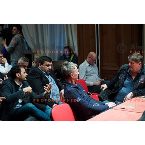 Roman Lisac during the general assembly of the KZS in Austria Trend Hotel, Ljubljana, Slovenia on March 15, 2018