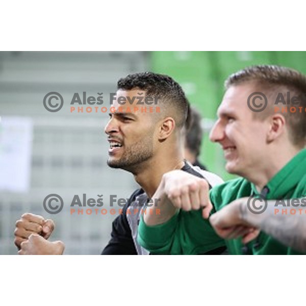 Devin Oliver during Nova KBM league basketball match between Petrol Olimpija and Krka in Stozice, Ljubljana, Slovenia on March 17, 2018