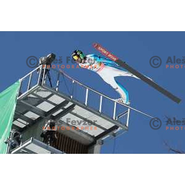 Anze Semenic (SLO) competes at Ski flying Qualification during the Final of Ski jumping World Cup 2017/2018 in Planica, Slovenia on March 22, 2018