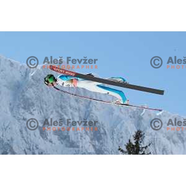 Anze Semenic (SLO) competes at Ski flying Qualification during the Final of Ski jumping World Cup 2017/2018 in Planica, Slovenia on March 22, 2018