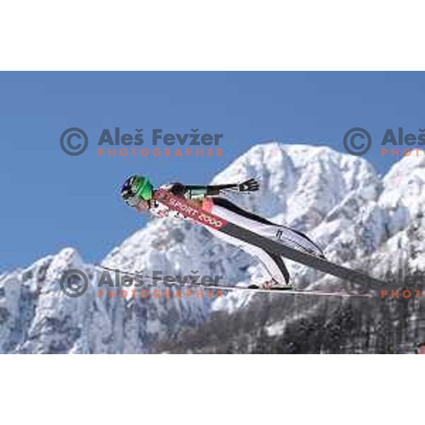 Jernej Damjan (SLO) competes at Ski flying Qualification during the Final of Ski jumping World Cup 2017/2018 in Planica, Slovenia on March 22, 2018