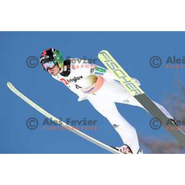 Robert Kranjec (SLO) competes at Ski flying Qualification during the Final of Ski jumping World Cup 2017/2018 in Planica, Slovenia on March 22, 2018